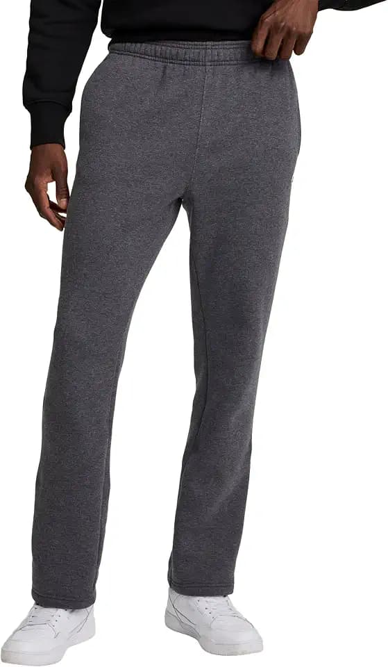 Champion Men's Open-Bottom Fleece Sweatpants, Standard Fit, Midweight Fleece, Available in Regular and Big & Tall