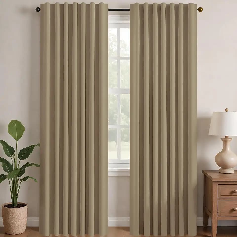 Deconovo Blackout Curtains for Bedroom, Living Room 95 Inch Long 2 Panels