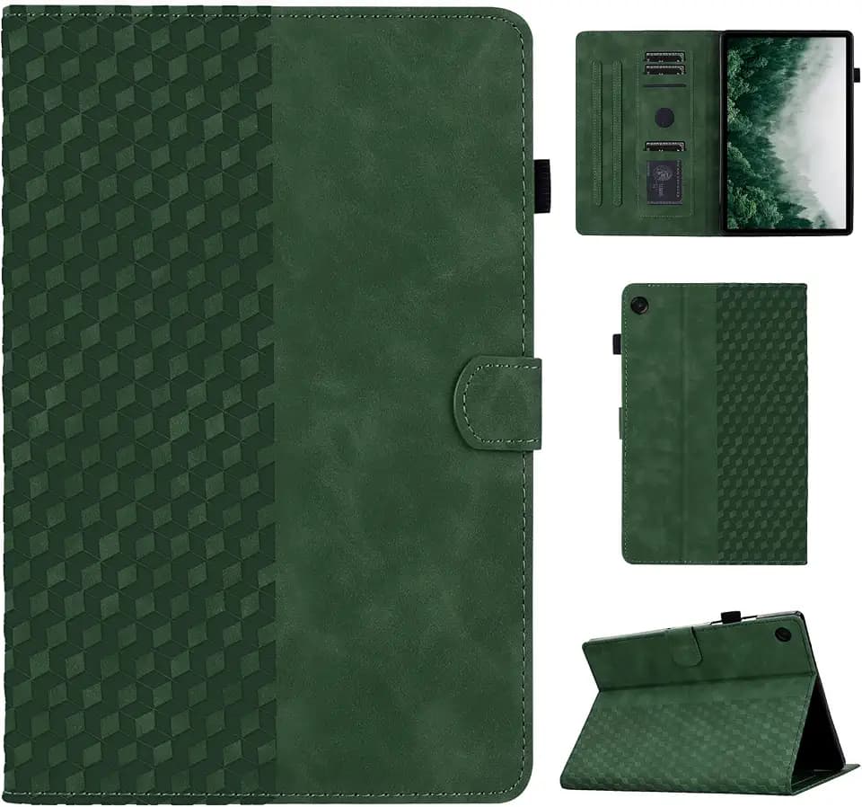 CASAFUNY Hülle für Samsung Galaxy Tab A11 A9 8,7 Zoll 2025,Grün