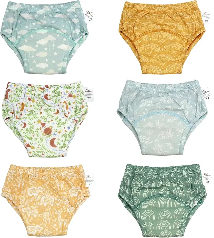 Mama Koala Toddler Potty Training Pants Potty Training Underwear for Boys and Girls - 6 Pack - 2T