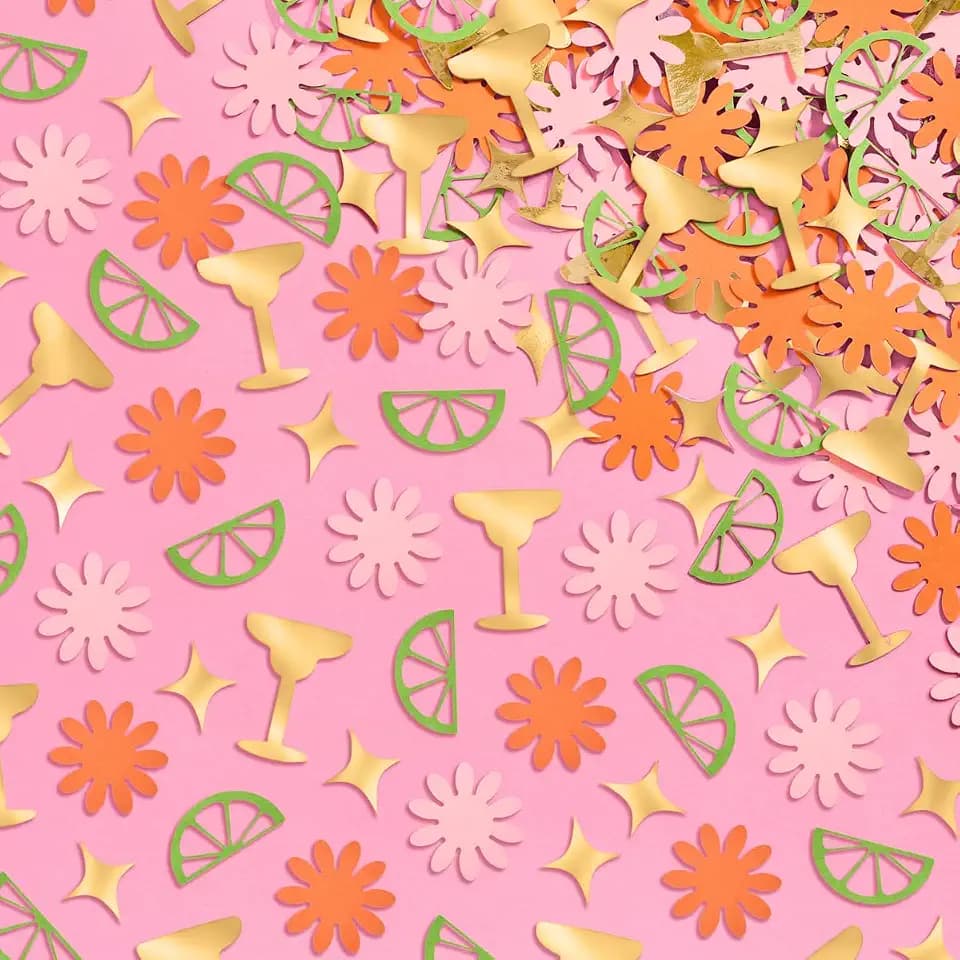 xo, Fetti 200pc Margarita Foil Confetti | Fiesta Tequila Bachelorette Décor