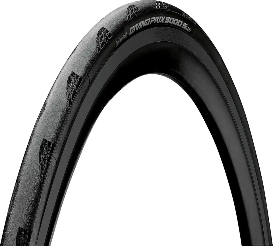 Continental Grand Prix 5000 S TR - Tubeless Road Bike Tire | Fast, Light, Durable - BlackChili, Vectran Breaker, LazerGrip, Active Comfort Technology