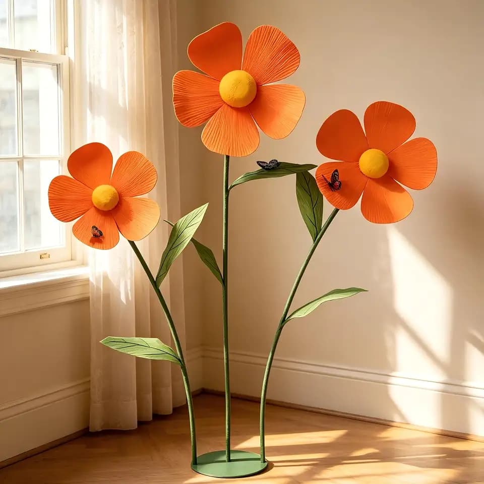 Giant Artificial Daisy Flowers Decoration 5.8 Ft Tall Large Fake Daisies