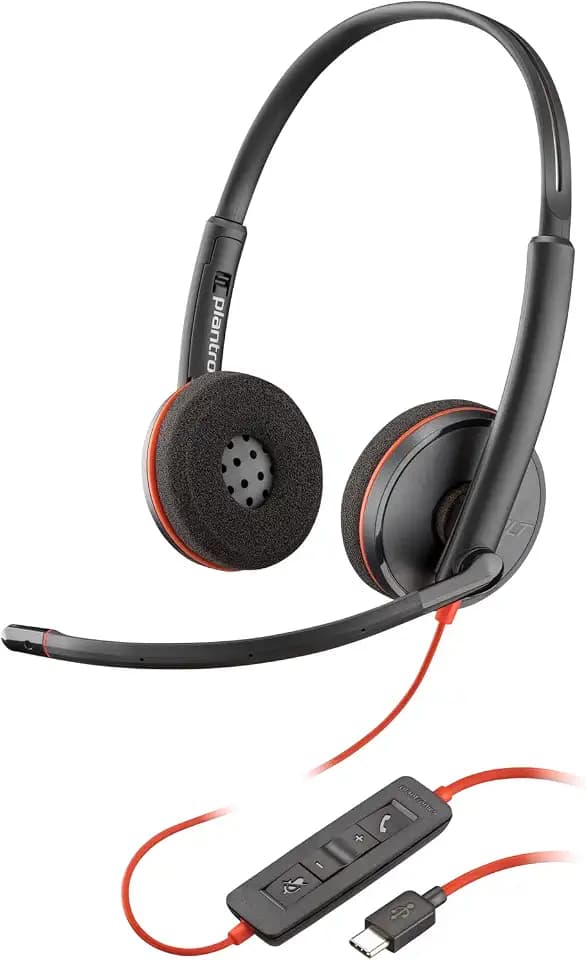 Poly Headset Blackwire C3220 Stereo USB-C/A schwarz