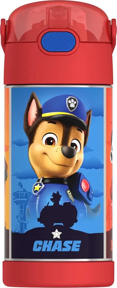 THERMOS FUNTAINER Water Bottle with Straw, 12oz, Paw Patrol