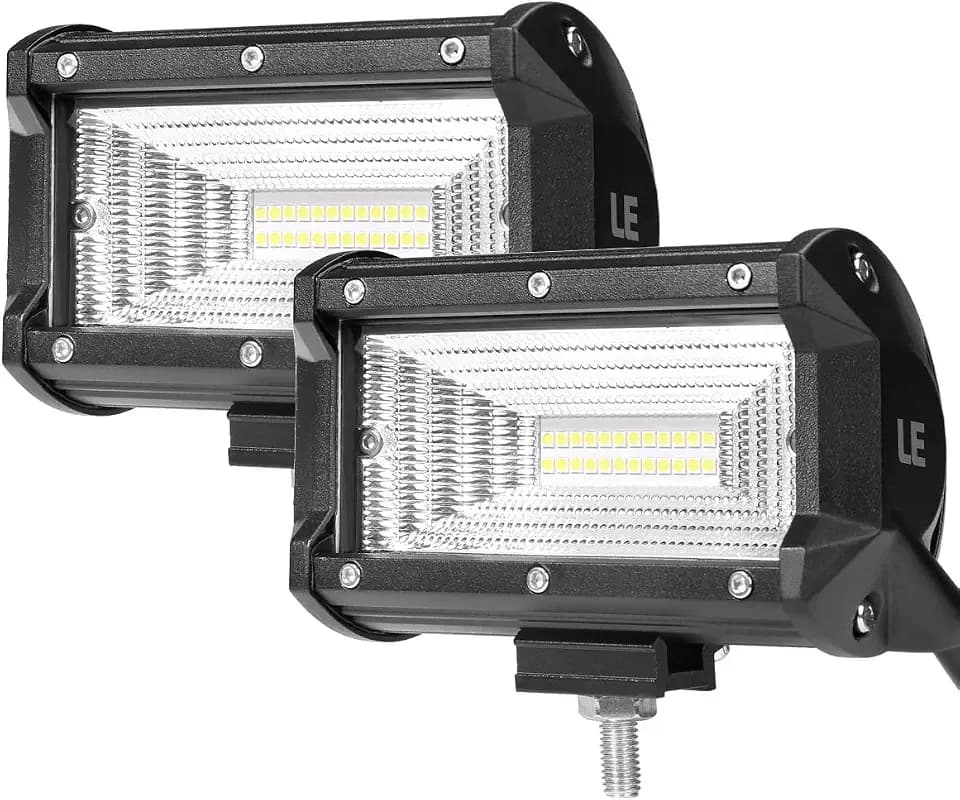 LE 2er LED 60W Zusatzscheinwerfer 5200lm, Arbeitsscheinwerfer IP67 wasserdicht, LED Scheinwerfer mit 24 LEDs