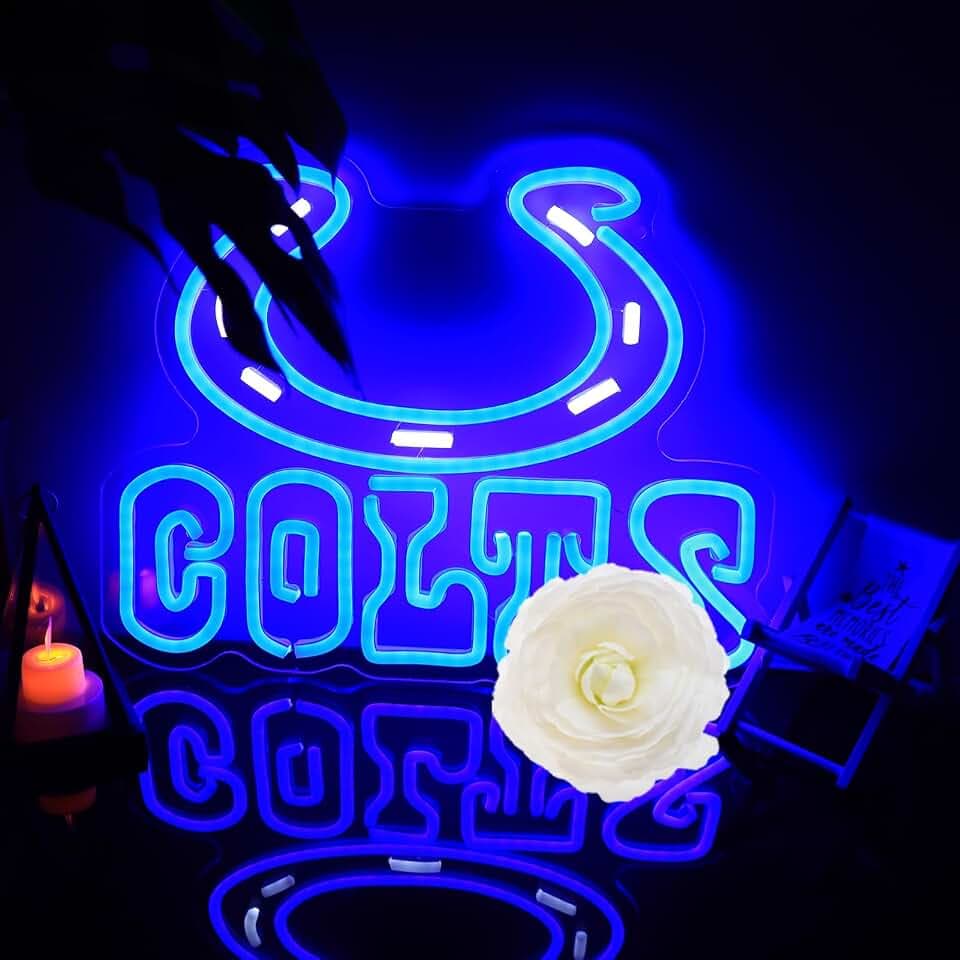 Sports Horseshoe Neon Sign USB Powered for Man Cave Wall Decor
