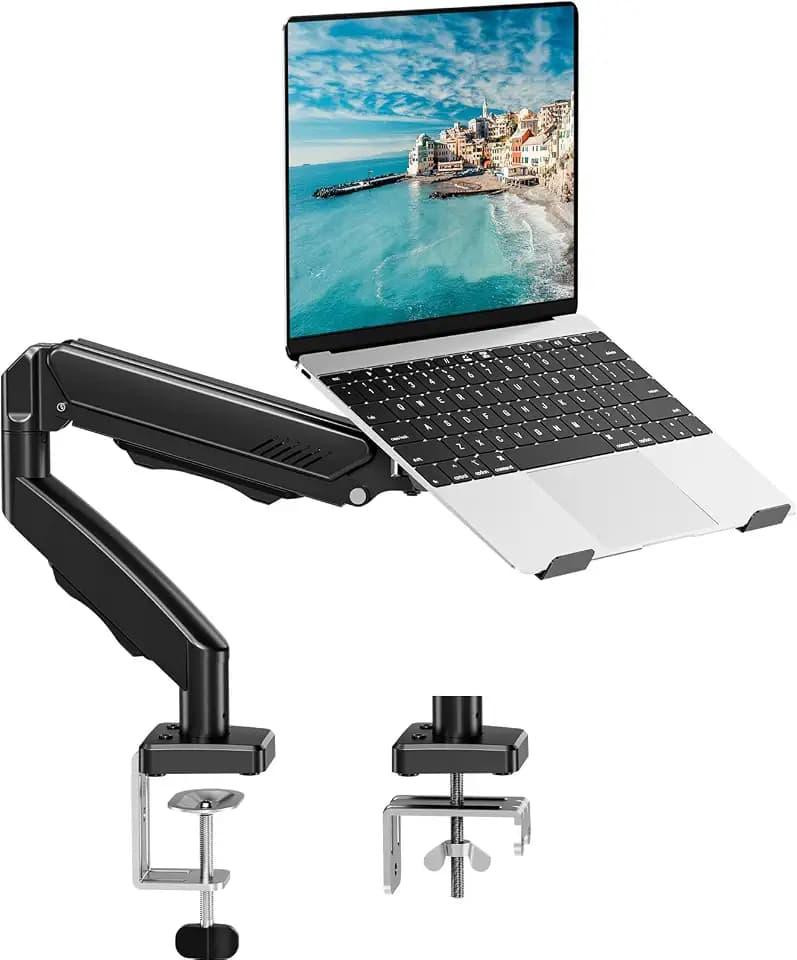 MOUNTUP 2 in 1 Monitor Halterung mit Laptopablage für Laptop & Monitor