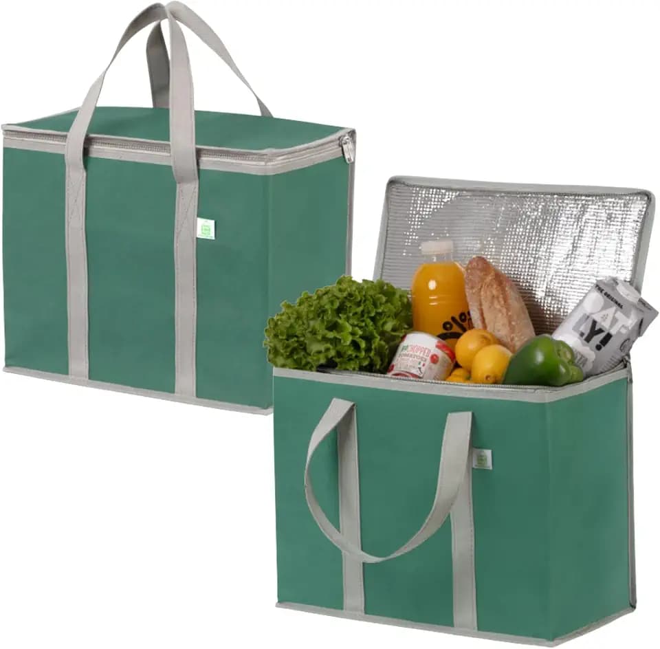 VENO 2 Pack Cooler Bag Insulated Grocery Bags for Food Delivery Heavy Duty