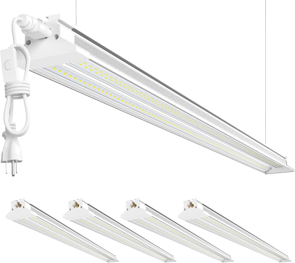 Commercial Grade 10000LM 5000K 60W Linkable 4 Foot Led Shop Lights for Shop