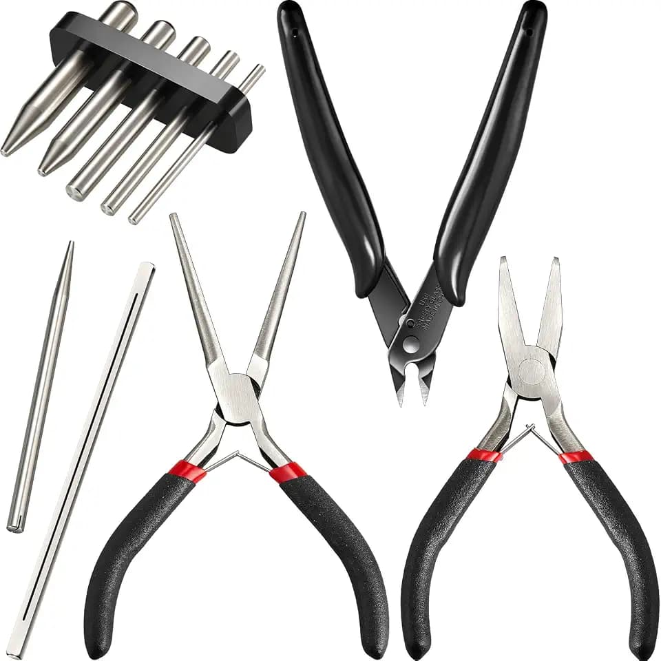 honoson 10 Pcs Metal Earth Tool Kit Pliers Bending Tools for 3D Metal Model
