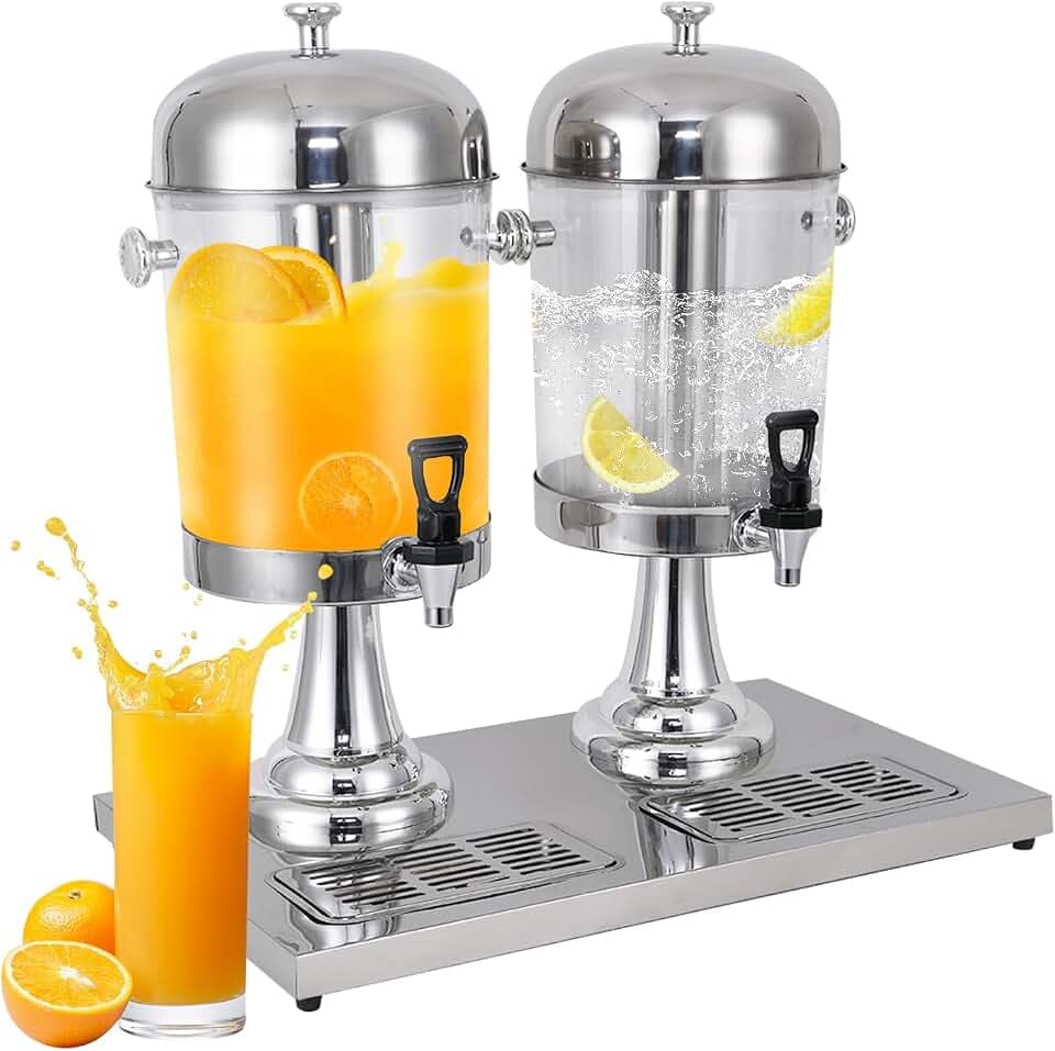 4.4Gallon Beverage Dispenser, Stainless Steel Drink Dispensers for Parties