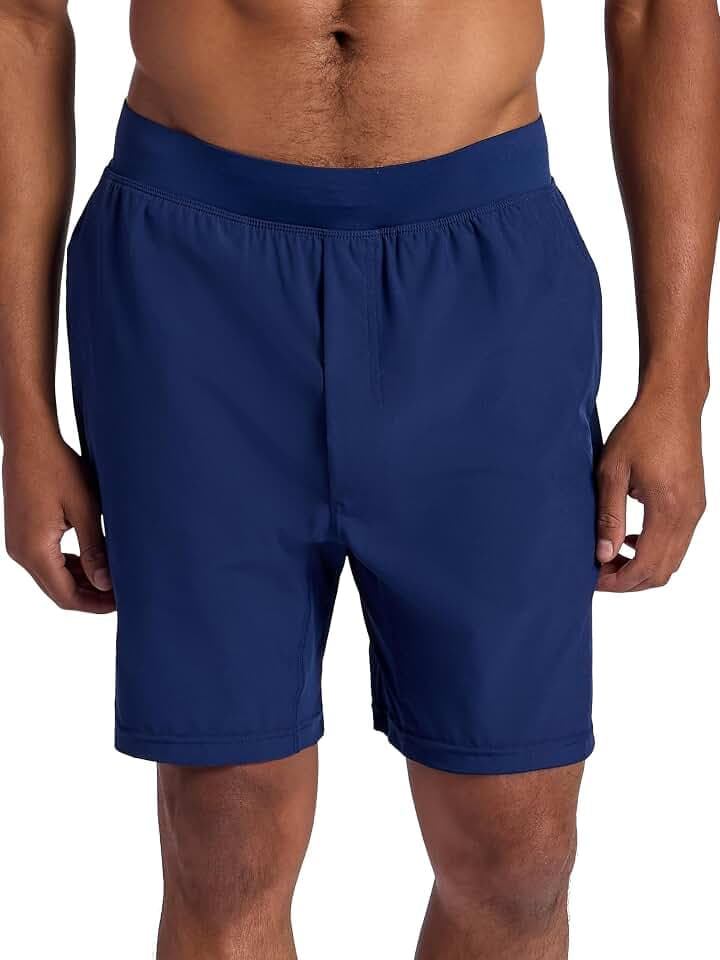 Gaiam Men's Upside 7” Short with Liner, Standard Fit, Stretch Lightweight Material, Moisture-Wicking