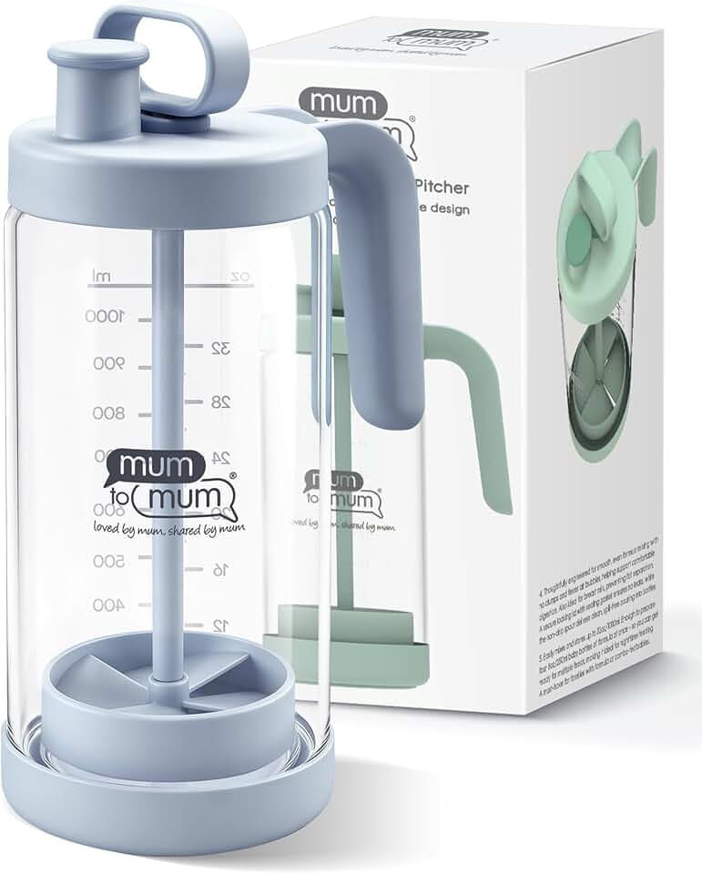 32oz breast Milk Pitcher Glass Pitcher Formula Mixing mason jar pitcher