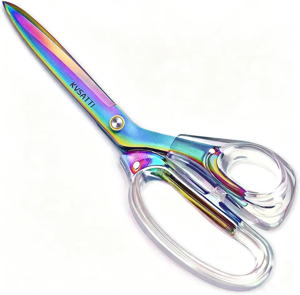 9.5" Large Scissors All Purpose Heavy Duty for Fabric,Colorful