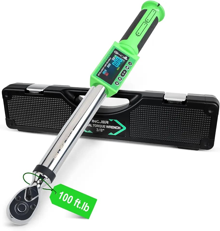 Torque Wrench Electric, 3/8 4.94-99.57FT-LB/6.7-135N.M For Auto