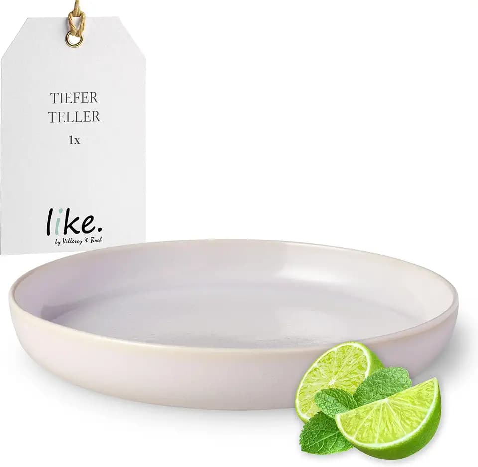 like. by Villeroy & Boch Crafted Cotton Soup Plate, Beige, 8.46 in