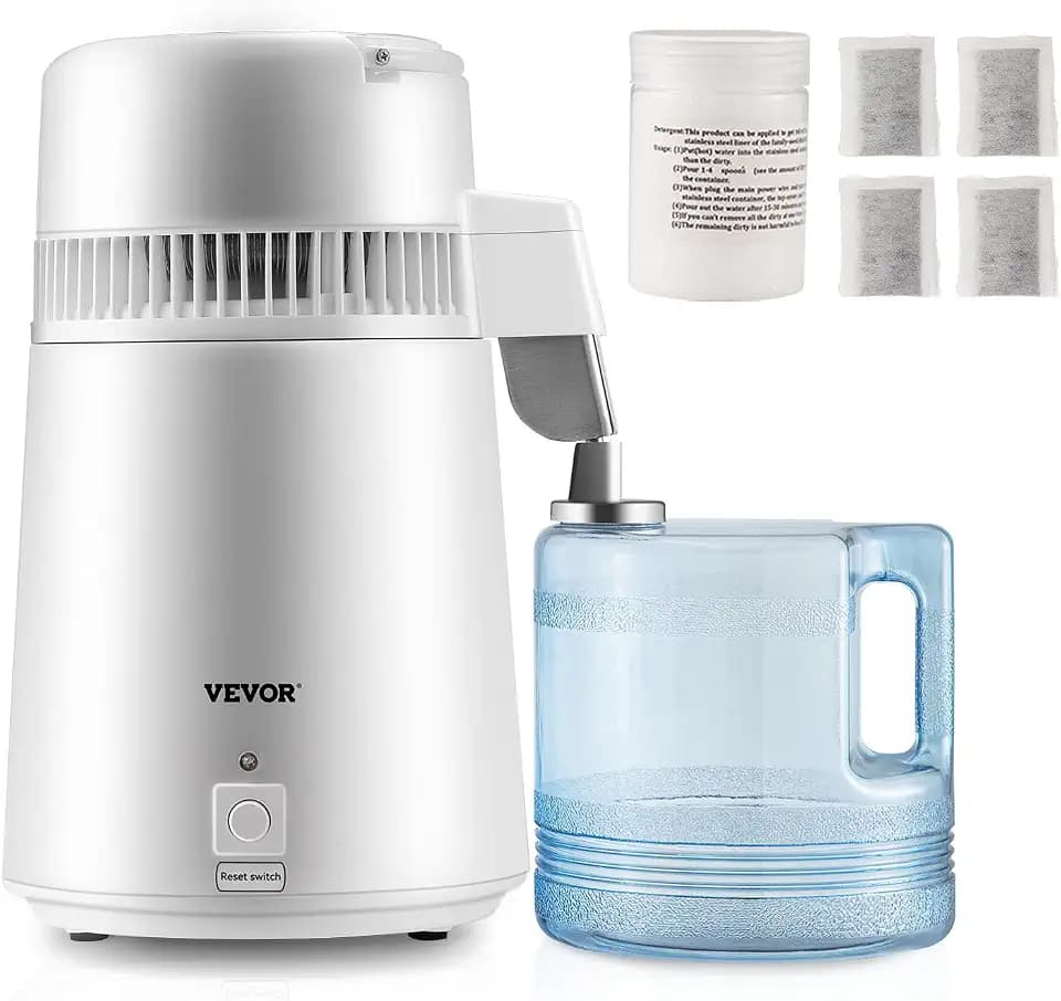 VEVOR Water Distiller, 1.1 Gal Distilled Water Maker Countertop