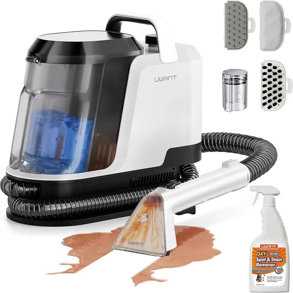 Uwant 18Kpa Upholstery Cleaner Machine with Pet Pro Cleaner&Tools Set of 1