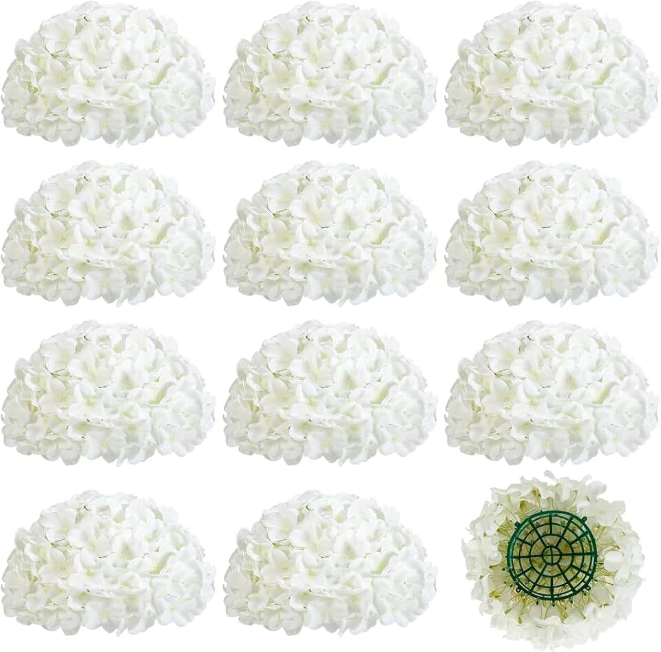 Auihiay 12pcs Flower Balls for Table Centerpieces