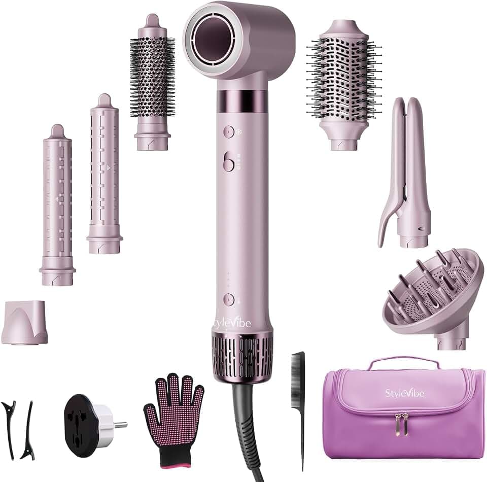 Mythsight StyleVibe Dual Voltage 8-in-1 Air Styler with Diffuser Hair Dryer