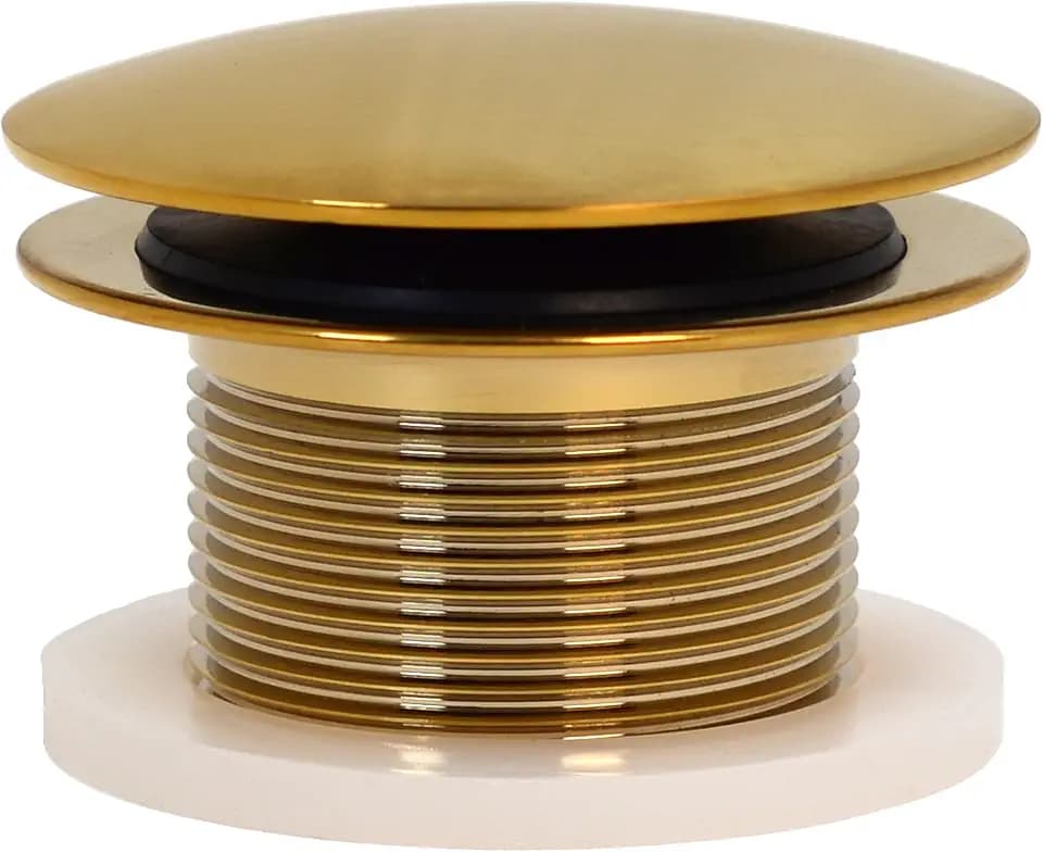 Westbrass A398R-18 1-1/2" NPSM Coarse Thread Mushroom Tip-Toe Bathtub Drain Stopper, Brushed Bronze