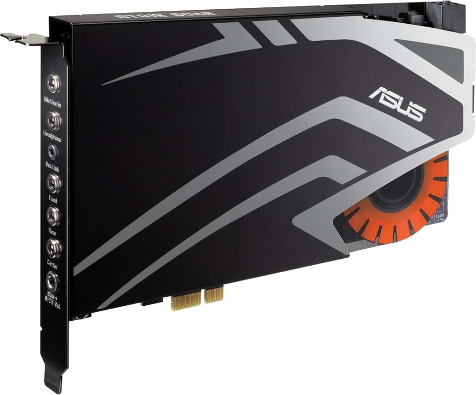 Asus Strix Soar interne Gaming Soundkarte | PCI-Express, Kopfhörerverstärker, 116db SNR