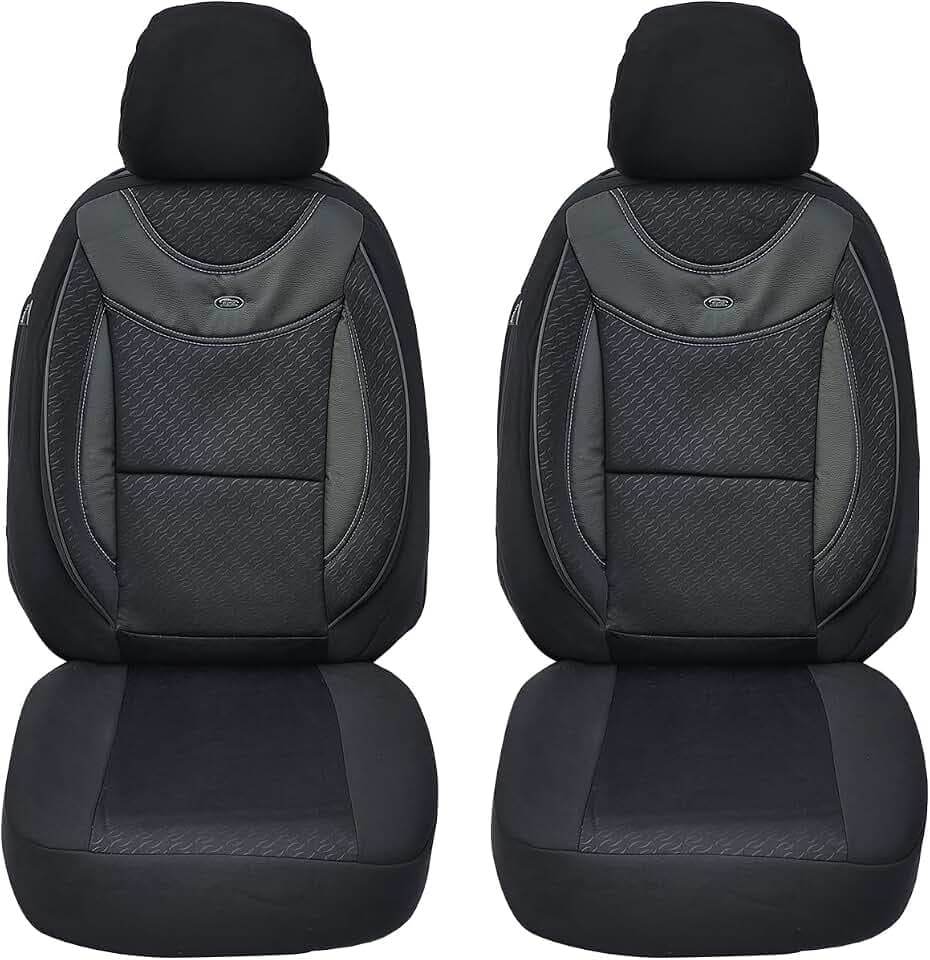BREMER SITZBEZÜGE Maß Auto Schonbezüge kompatibel mit Suzuki Jimny 1 Fahrer & Beifahrer Set ab 1998-2017 / Auto Sitzbezüge Schonbezug Set Autositzbezüge 2er Pack in Schwarz (G102)