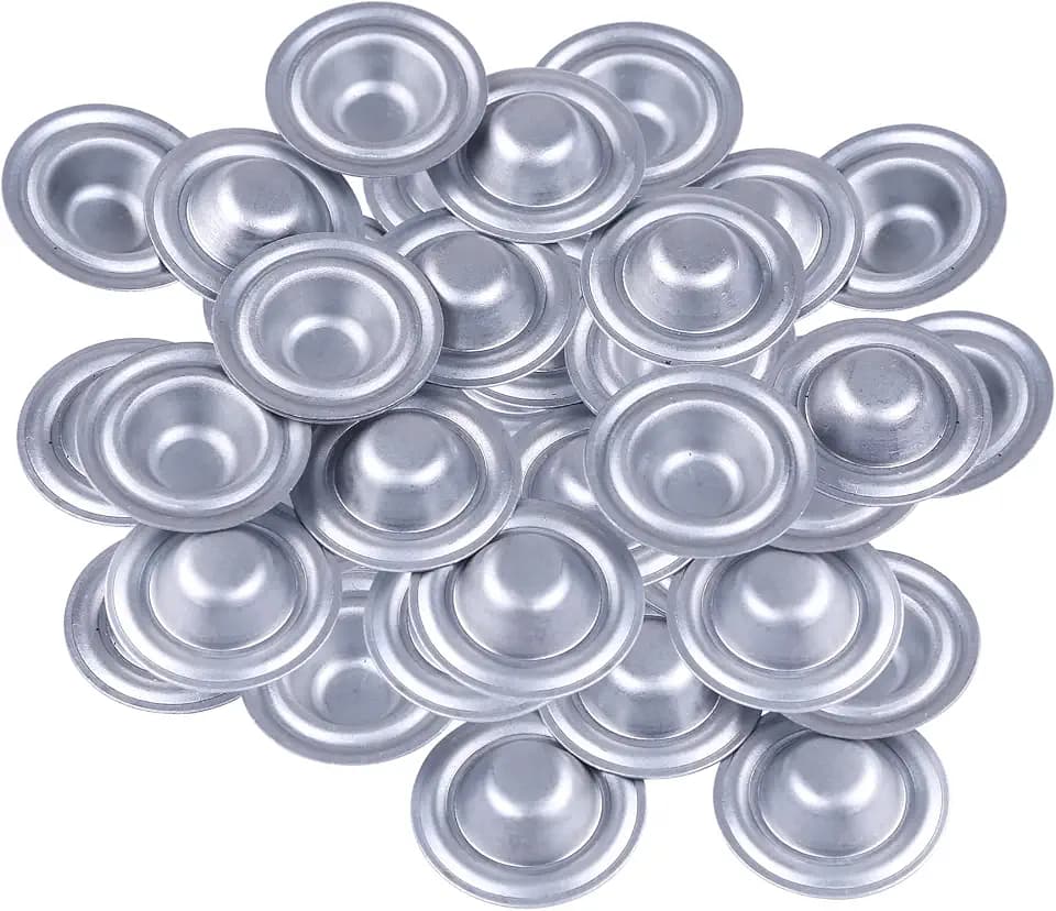 200 Packs Galvanized Metal Screw Caps, Steel Roofing Screw Cover Caps,Waterproof Seal Over Existing Screw Heads, UV & Rust Resistant for Outdoor Roof Leak Repair, Siding, Garage