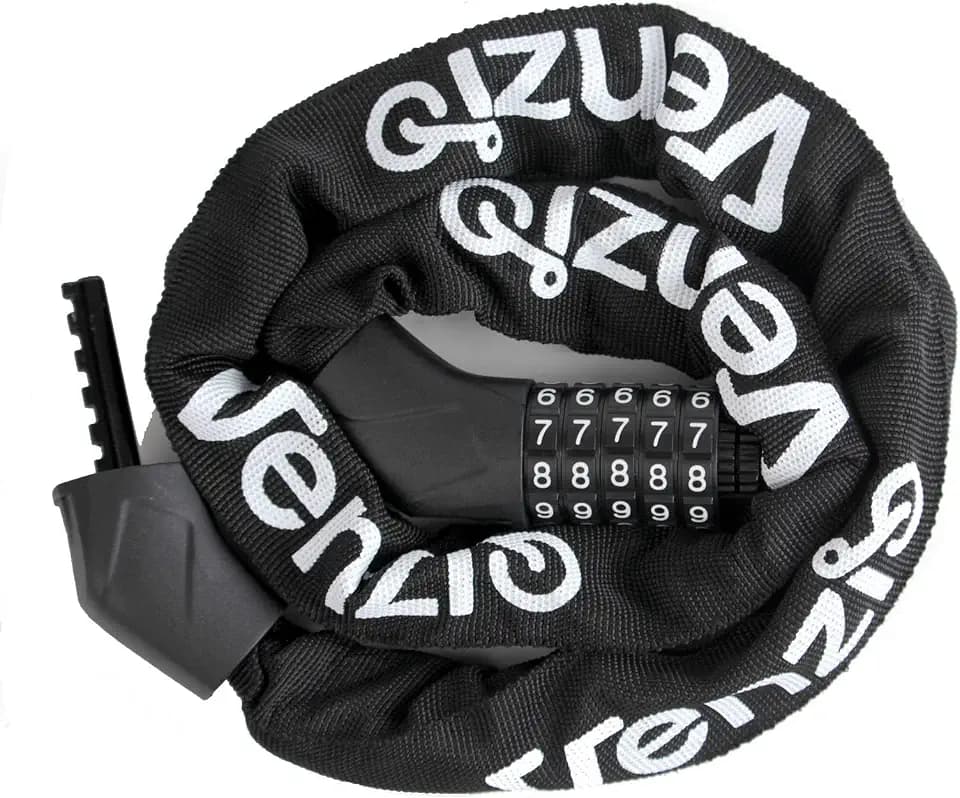 Venzio 3FT Heavy Duty Bike Chain Lock, 6mm Steel with 5-Digit Combination