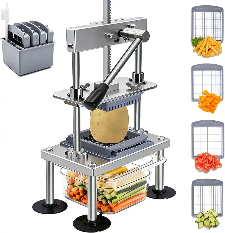 Moeuonb French Fry Cutter for Potatoes Vegetable Chopper for Tomatoes Fruit
