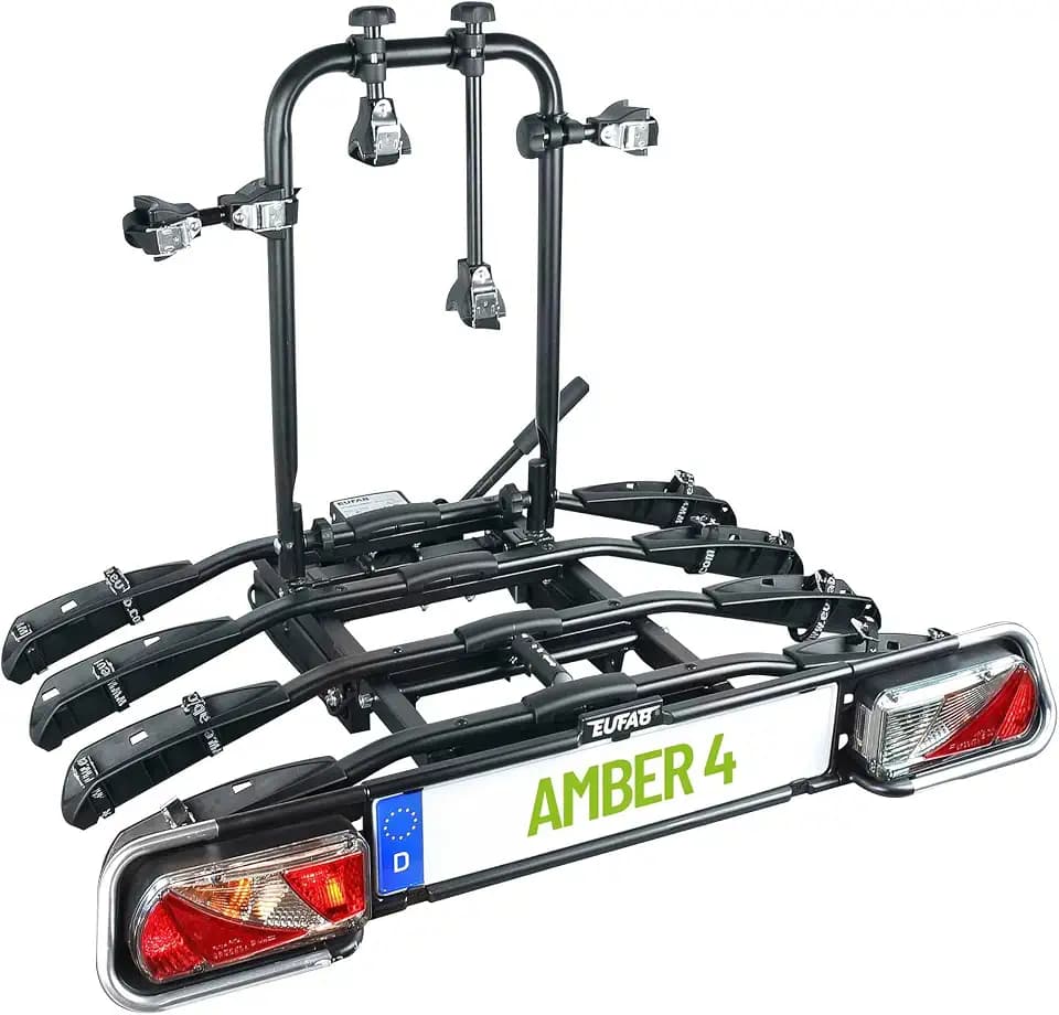Bike carrier on platform hitch eufab amber 4 bikes reclining