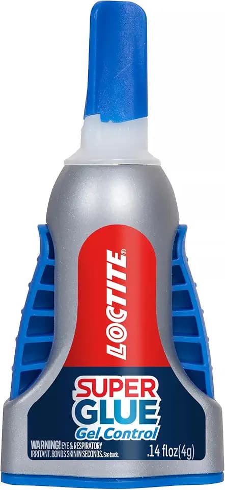 Loctite Super Glue Gel Control, Clear, 0.14 fl oz Bottle, 1 Pack - Superglue for Plastic, Wood, Metal, Crafts & Repair, Cyanoacrylate Adhesive Instant Glue, Quick Dry