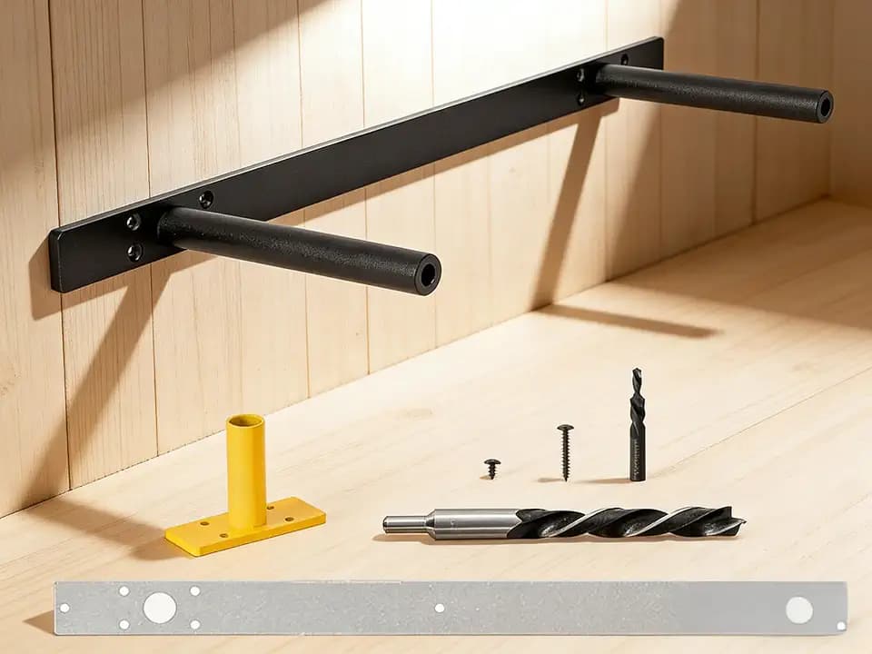 22‘’ Heavy-Duty Hidden Floating Shelf Bracket – 210 LBS Max Load (Mounted on Studs), Floating Mantel Bracket for Fireplace & Wall Shelves, Includes Easy Installation Kit(22 inch Brackets)