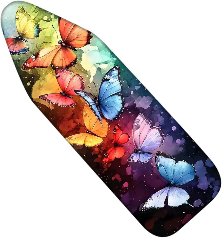 Nuxovilar Rainbow Butterfly Ironing Board Cover 15x54 Cotton