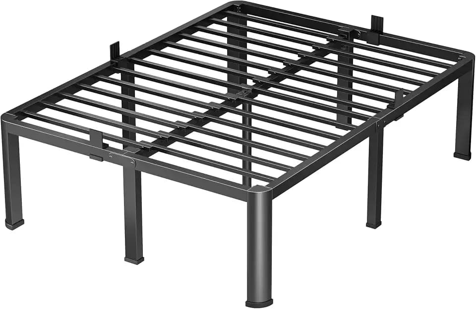 VIPSHOW 20 Inch Full Heavy Duty 3500lbs Bed Frame with Round-Corner