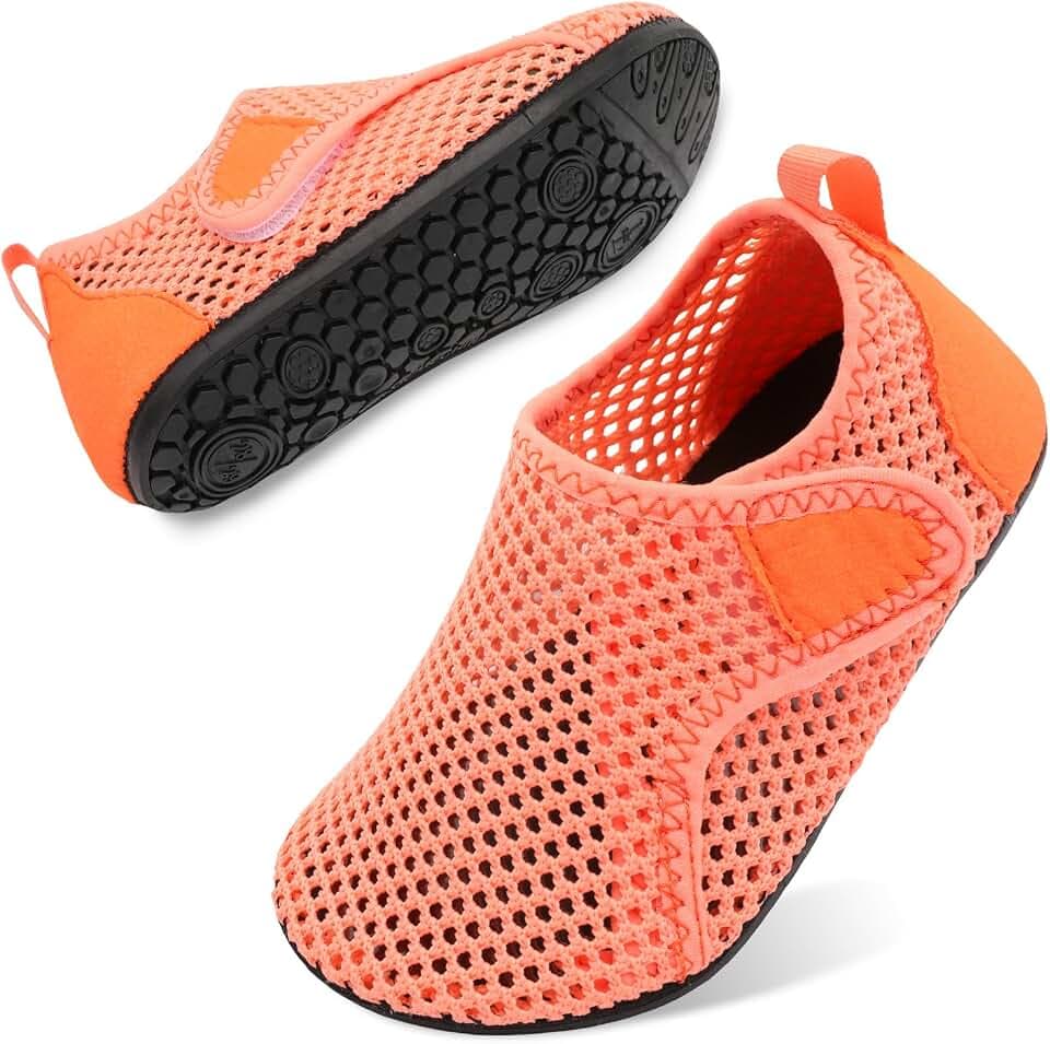 Besroad Kids Water Shoes Girls Boys Quick Dry Aqua Socks Barefoot Non Slip Beach Swim Surf Shoes