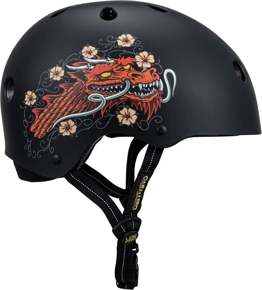 Pro-Tec Low PRO Triple Certified Helmet - Ideal for Skateboarding, Bicycling, BMX and Roller Skating