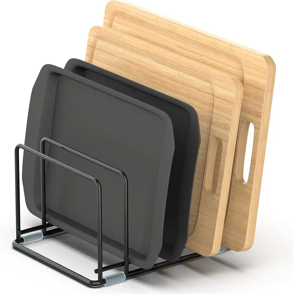 Cutting Board Organizer, Kitchen Cabinet Organizer
