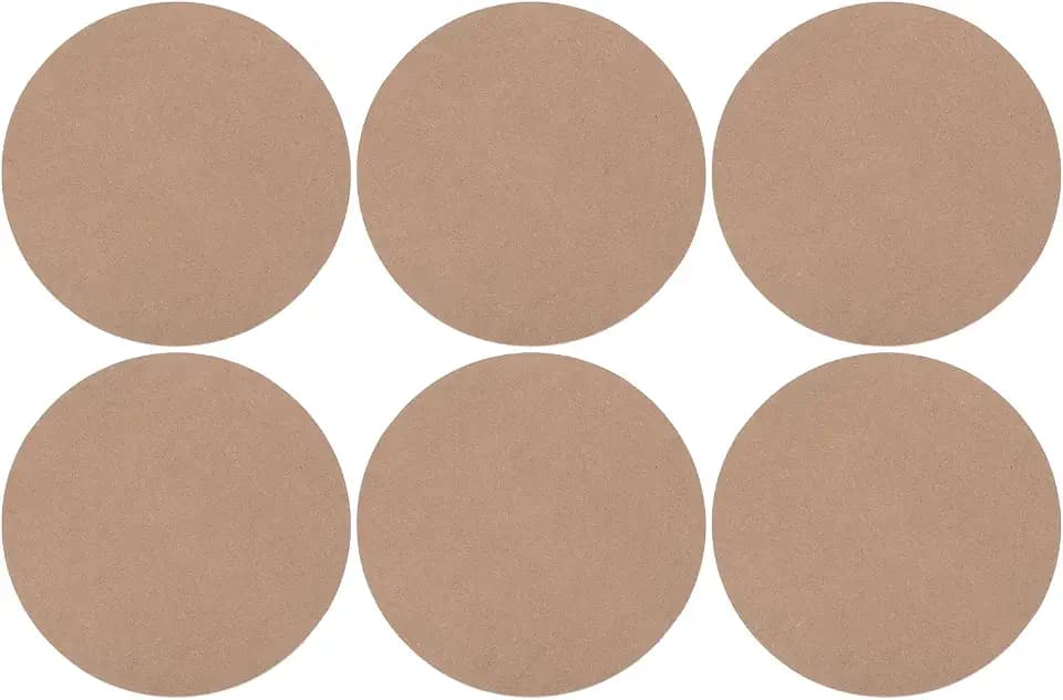 PATIKIL 8" Round Pottery Wheel Bat, 6 Pcs Bats for Pottery Wheel 1/3 Thick Clay Throwing
