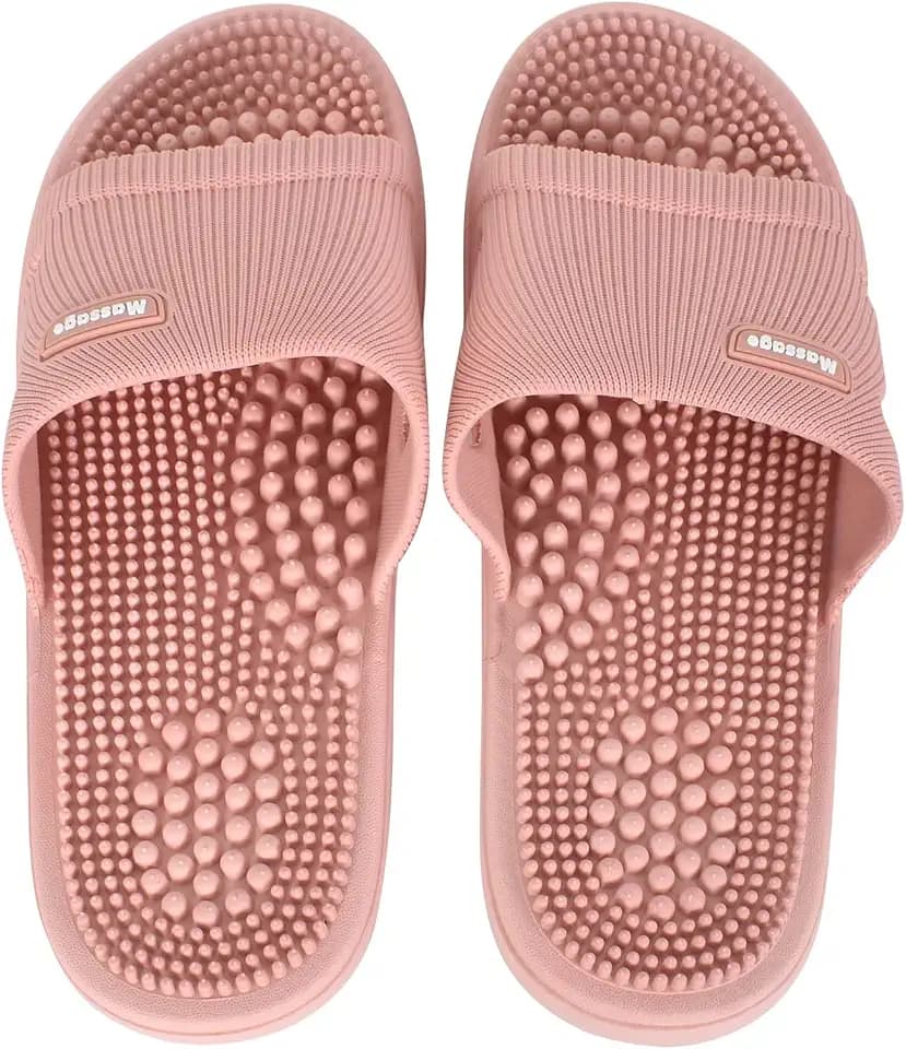 Zimoer Fussmassage Hausschuhe Akupressur Massage Schuhe für Herren Damen, Rutschfeste Pantoffeln Sandalen Fußmassagegerät für Plantarfasziitis Lindert Müdigkeit fördert die Durchblutung