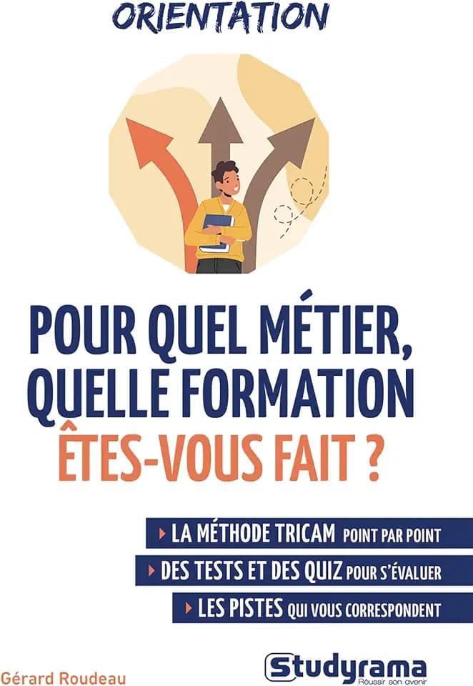 Pour quel métier, quelle formation êtes-vous fait ?: La méthode TRICAM point par point, des tests et des quiz pour s'évaluer, les pistes qui vous correspondent
