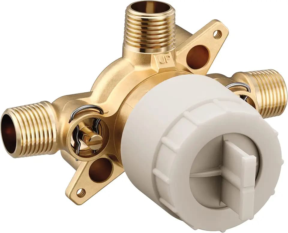 Moen M-CORE U130CIS 3 Port Shower Rough-In Brass Mixing Valve with CC/IPC Connections and Stops