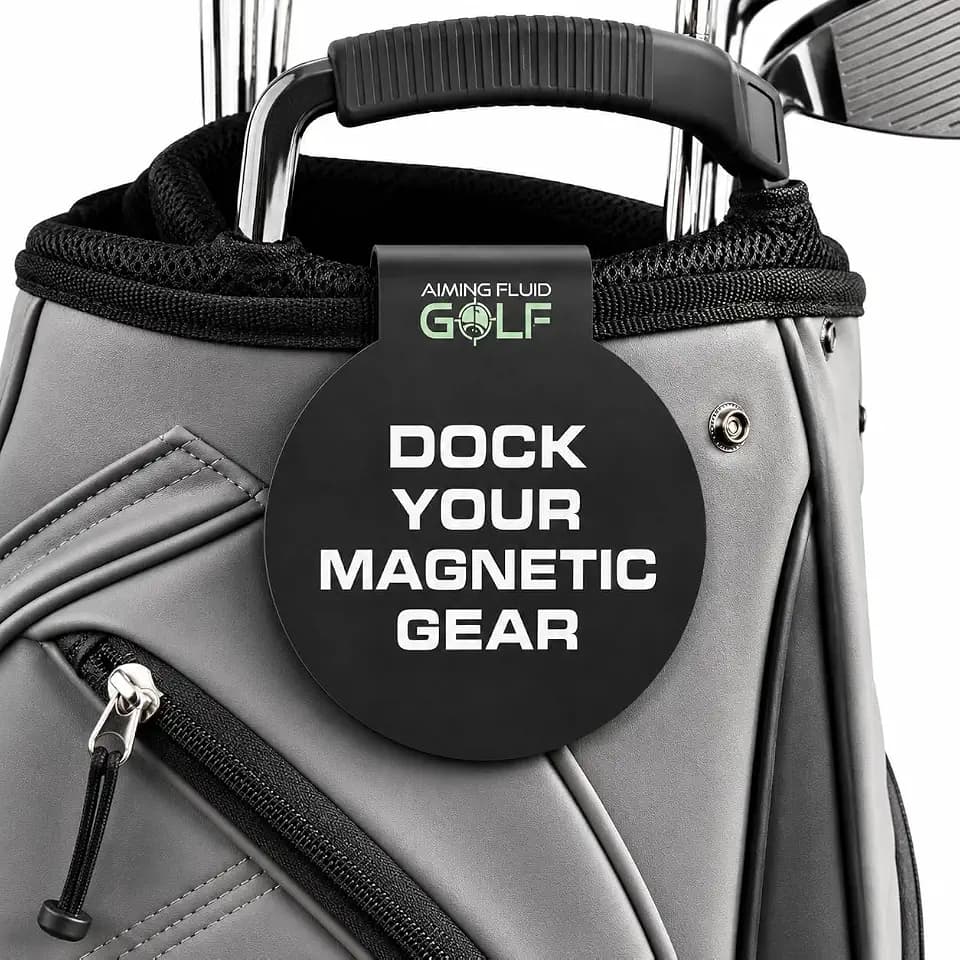 Landing Pad - Steel Magnetic Mount for Golf Bag, Towel