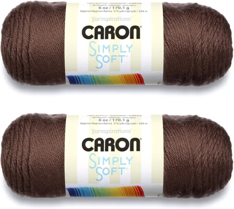 Bulk Buy: Caron Simply Soft Yarn Solids (2-Pack) (Taupe)