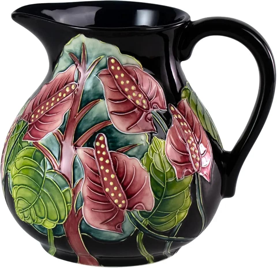 KAMMAK Colored Ceramic Vase, Beautiful Hand-Painted Decorative Vase