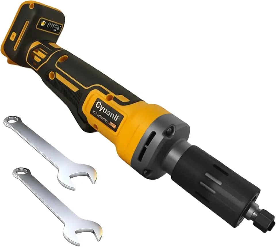 Upgraded Cordless Die Grinder Compatible with Dewalt 20V MAX Battery,Electric Grinder with 28000 RPM Brushless Motor,1/4" Precision Chuck, for Rust Removal, Grinding, Polishing (Battery not Included)