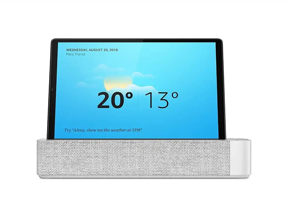 Lenovo Smart Tab M10 Plus Tablet, 10,3 Zoll Full HD, Smart Dock Alexa, MediaTek Helio P22T, 128 GB erweiterbar, 4 GB RAM, WiFi, 2 Lautsprecher, Android Pie, Platinum Grey