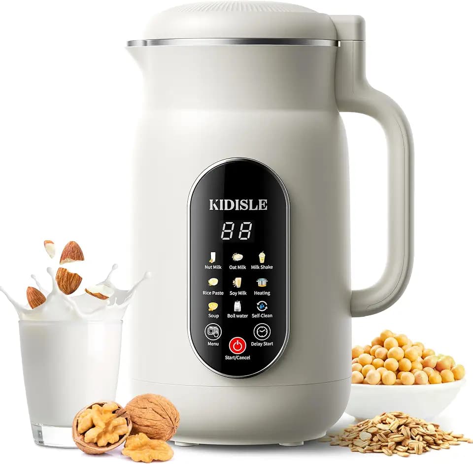 KIDISLE 10-in-1 Nut Milk Maker Machine & Soup Maker, Self-Clean, 51oz