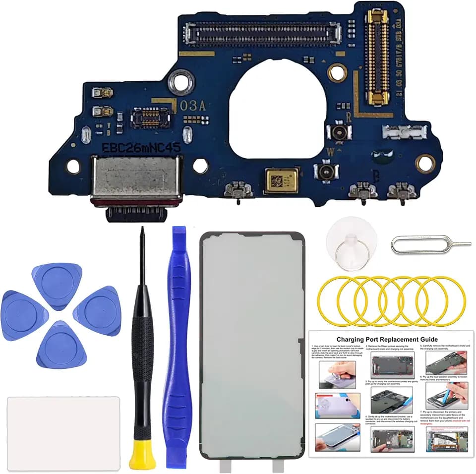 for Galaxy S20 FE Charging Port Dock Board Replacement Kit, Only for S20 FE US Variants SM-G781U/U1/V/W Series, Includes Instruction & Toolkit